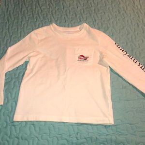 Vineyard Vines Christmas Shirt LS 5T Boys